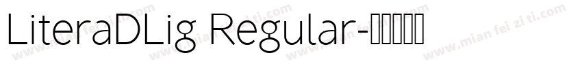 LiteraDLig Regular字体转换